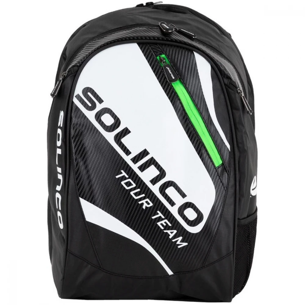 Solinco Tour Tennis Backpack (Black/White) 5 Solinco Tour Tennis Backpack (Black/White) - Image 3
