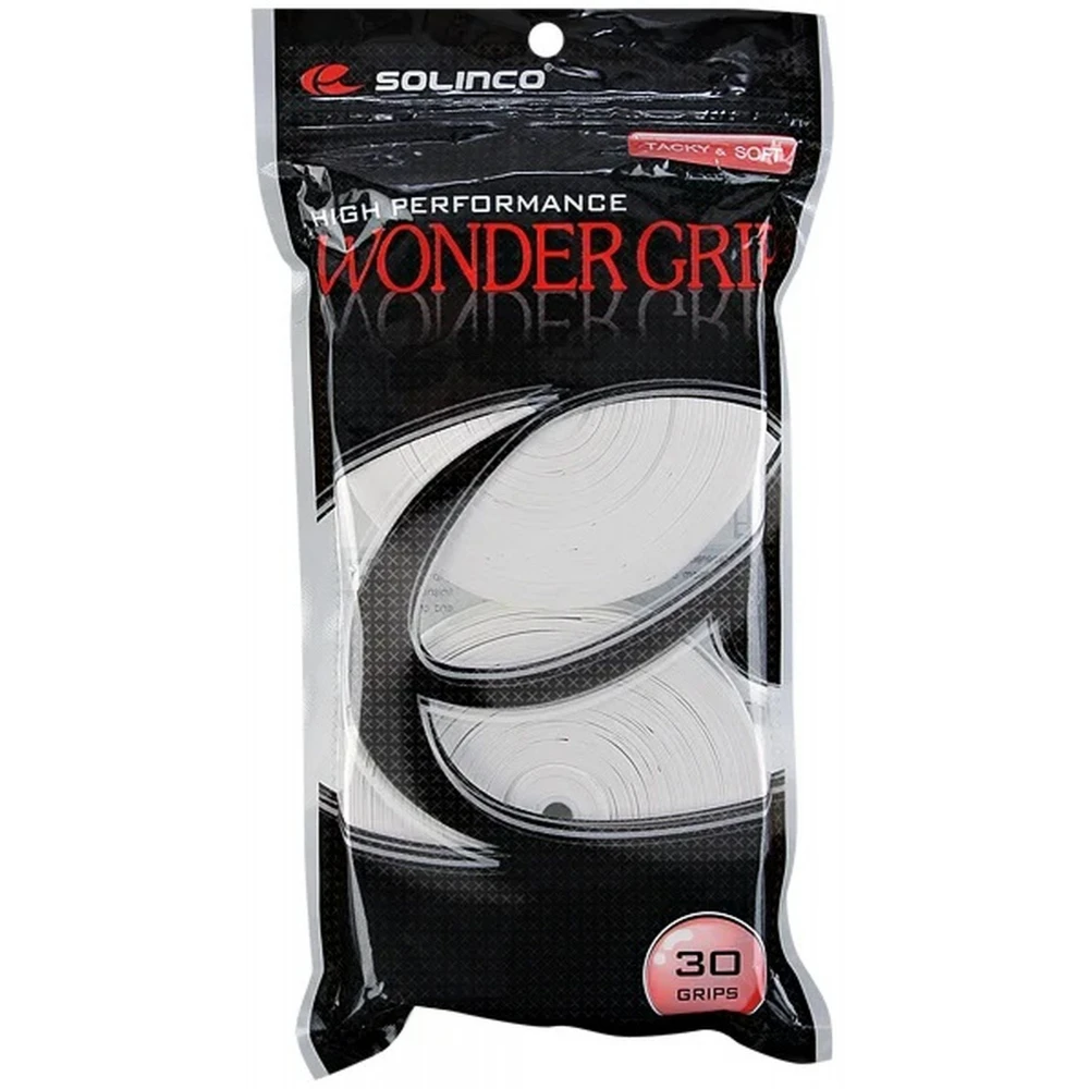 Solinco Wondergrip White Overgrip (30 Pack) 3 Solinco Wondergrip White Overgrip (30 Pack)