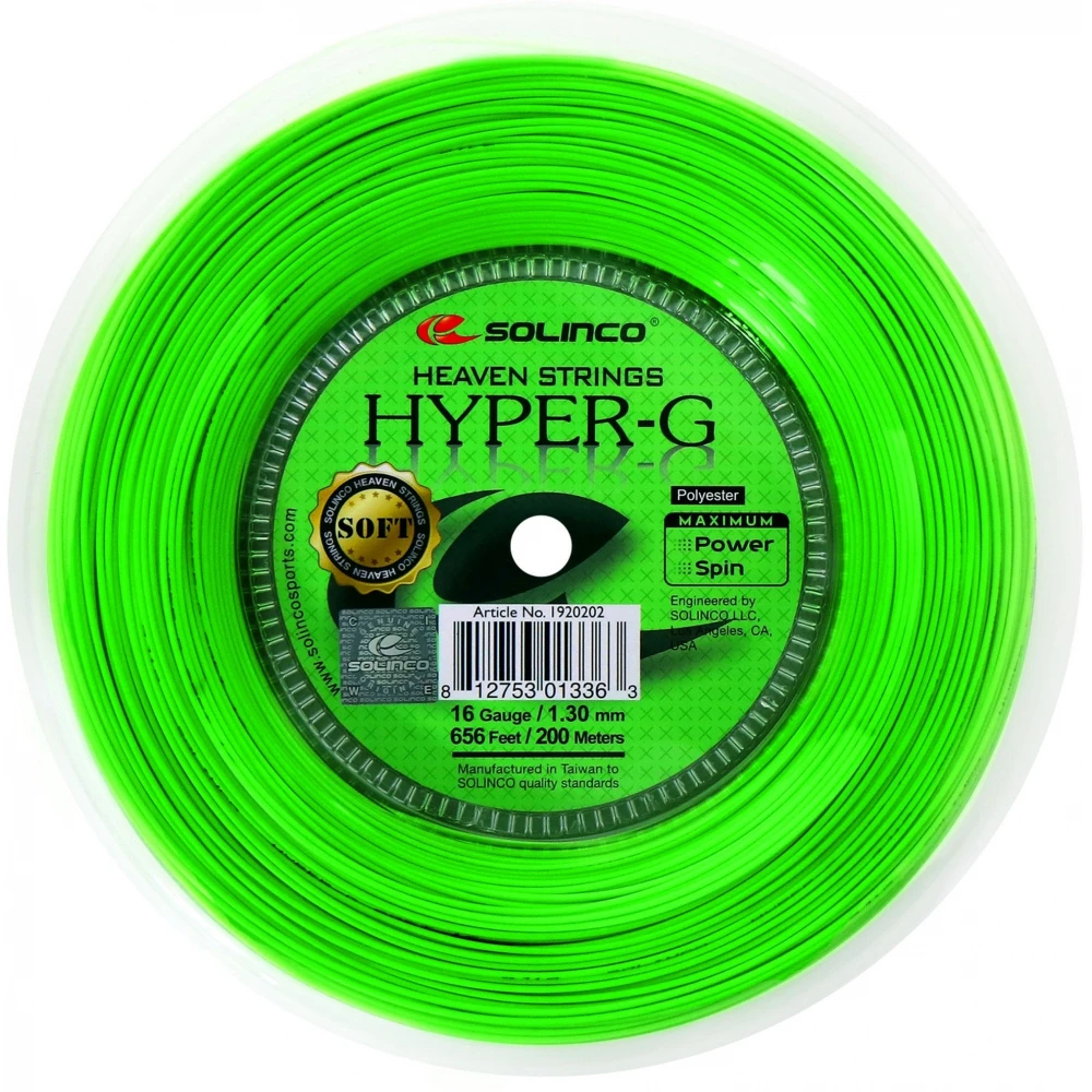 Solinco Hyper-G Soft 17g Tennis String (Reel) 3 Solinco Hyper-G Soft 17g Tennis String (Reel)