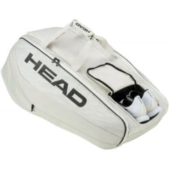 Head Pro X 12R XL Tennis Bag (Corduroy White/Black) -Racquets Shop 260023 YUBK Head Pro X 12R XL Tennis Bag Corduroy WhiteBlack 3 1000 1000