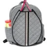 Cinda B Tennis Backpack (Heather Grey) -Racquets Shop 266404 CindaB Tennis Backpack Heather Grey front 1 1000 1000