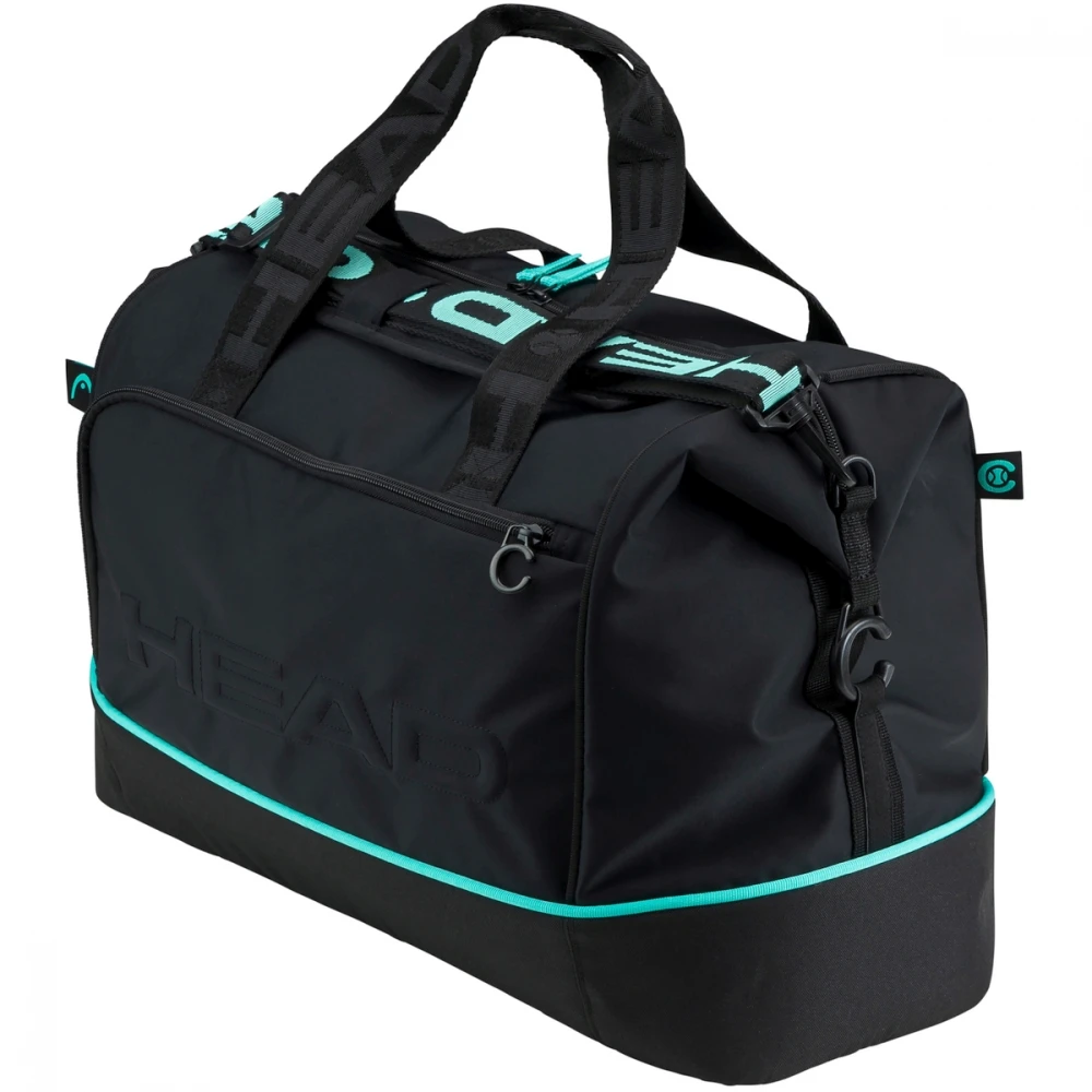 Head Coco Tennis Court Bag (Black/Mint) 3 Head Coco Tennis Court Bag (Black/Mint)