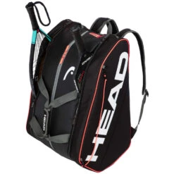 Head Tour Supercombi Pickleball Bag (Black/Orange) -Racquets Shop 283982 BKOR Head Tour Supercombi Pickleball Bag BlackOrange c 1000 1000