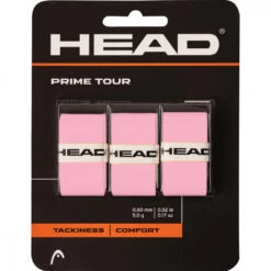 Head Prime Tour Tennis Racquet Overgrip 3 Pack (Pink)