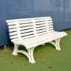 Douglas Deluxe Courtsider 5-Foot Court Bench (White) -Racquets Shop 34764 douglas deluxe courtsider tennis bench white 1000 1000 1
