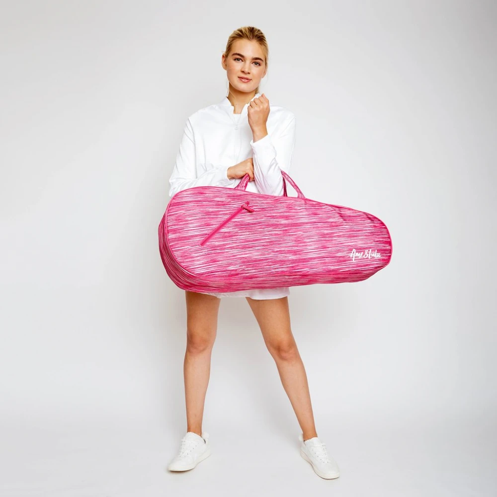 Ame & Lulu 3 Racquet Tennis Bag (Pink Grunge) - Image 2