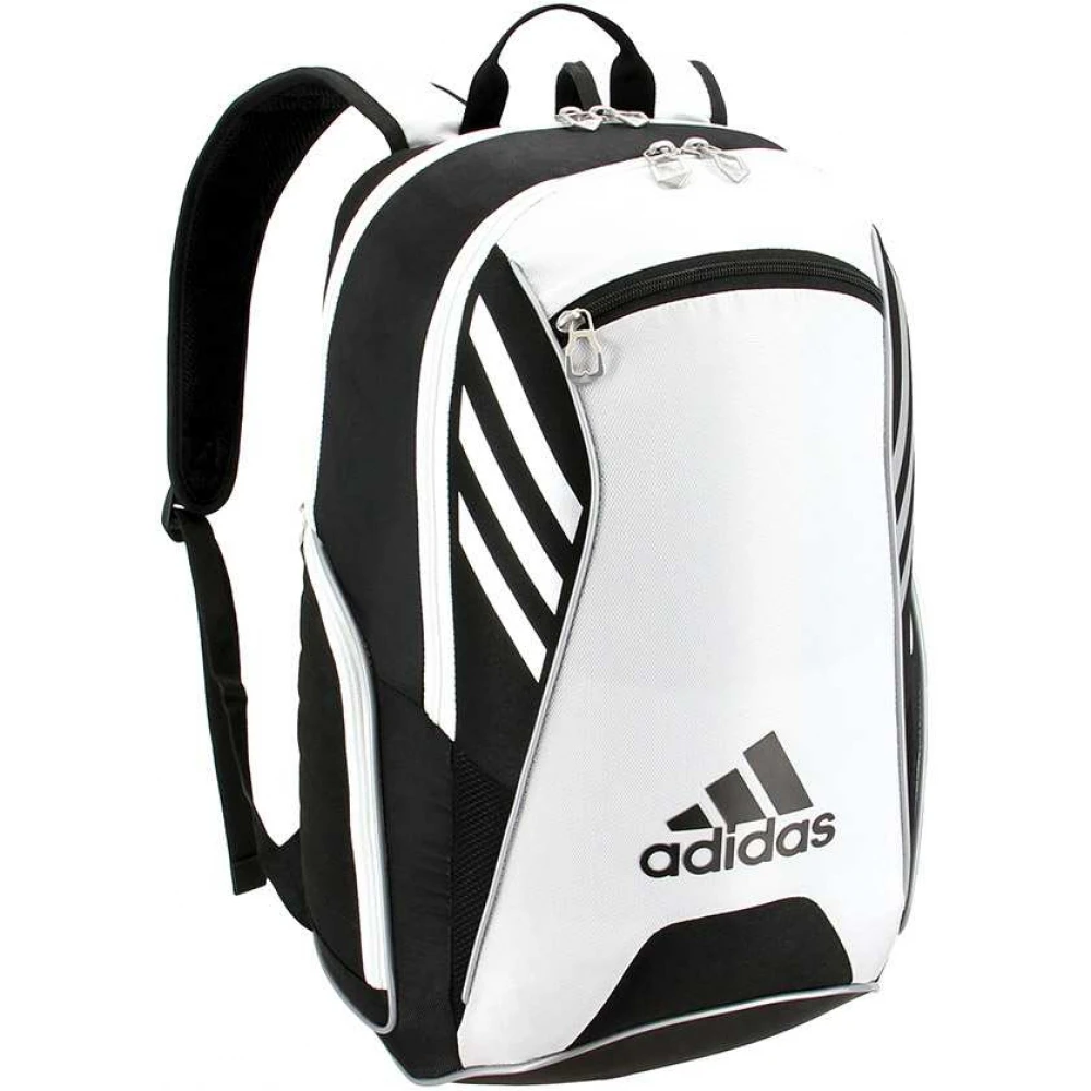 Adidas Tour Tennis Racquet Backpack (Black/White/Silver) 4 Adidas Tour Tennis Racquet Backpack (Black/White/Silver) - Image 2