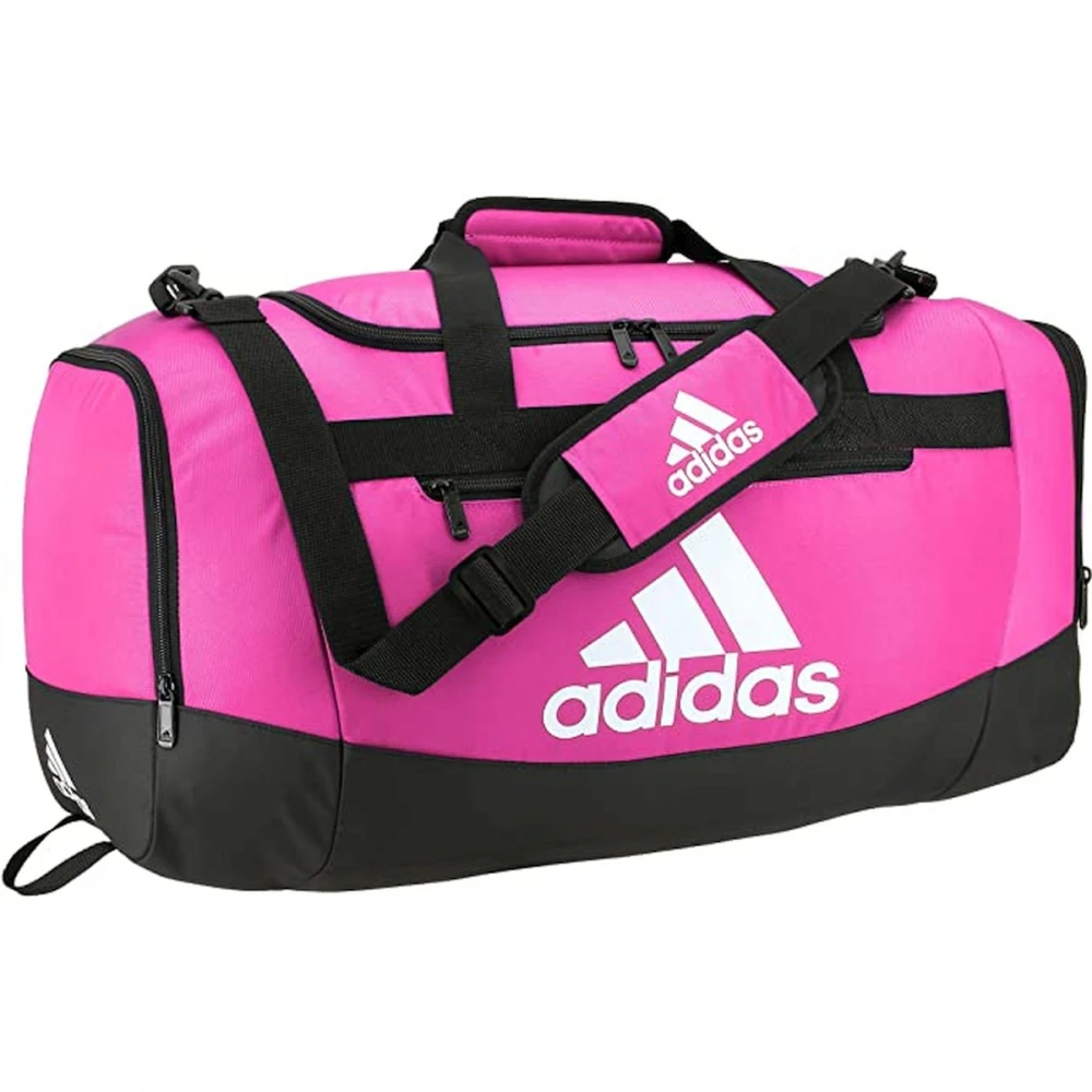 Adidas Defender IV Medium Duffel Bag (Team Shock Pink) 3 Adidas Defender IV Medium Duffel Bag (Team Shock Pink)