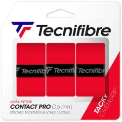Tecnifibre Contact Pro Overgrip 3-Pack (Red)
