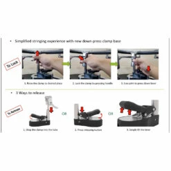 Tourna 700-ES Electric Stringing Machine 10 Tourna 700-ES Electric Stringing Machine -Racquets Shop 700 ES Tourna Electric Stringing Machine downpressedclamp2 1000 1000