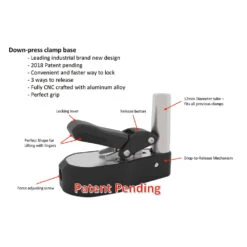 Tourna 700-ES Electric Stringing Machine 9 Tourna 700-ES Electric Stringing Machine -Racquets Shop 700 ES downpressedclamp1 1000 1000