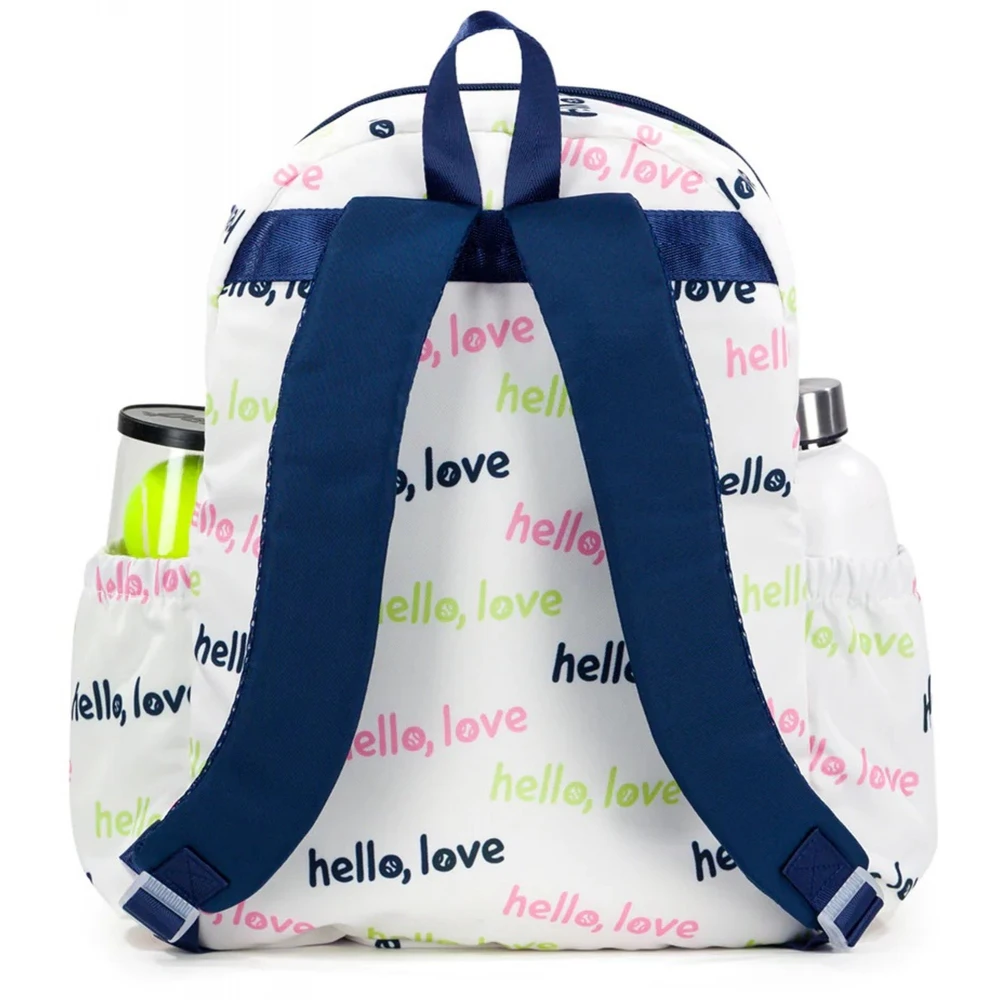Ame & Lulu Big Love Tennis Backpack (Hello Love) 5 Ame & Lulu Big Love Tennis Backpack (Hello Love) - Image 3