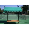 SunTrends 6-Foot Tennis Court Cabana Bench - Flat