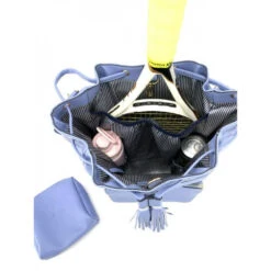 NiceAces Women’s DARA Vegan Leather Tennis Bag (Periwinkle) -Racquets Shop DRBGBLU ins 1000 1000