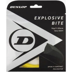 Dunlop Explosive Bite Yellow 16g Tennis String (Set)