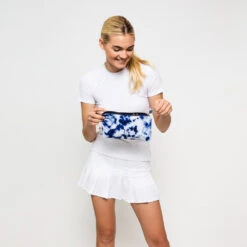 Ame & Lulu Everyday Tennis Pouch (Navy Tie Dye) -Racquets Shop EDP198 Ame Lulu Everyday Pouch Navy Tie Dye c min 1000 1000