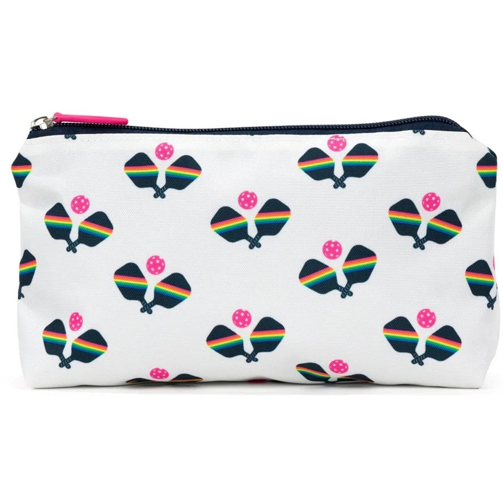 Ame & Lulu Everyday Pickleball Pouch (Rainbow Paddles)
