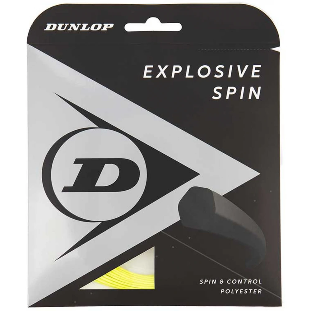 Dunlop Explosive Spin Yellow 16g Tennis String (Set) 3 Dunlop Explosive Spin Yellow 16g Tennis String (Set)