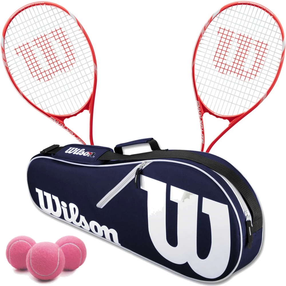 Wilson Envy XP Lite Tennis Racquet Doubles Bundle W An Advantage II Tennis Bag And 3 Pink Tennis Balls 3 Wilson Envy XP Lite Tennis Racquet Doubles Bundle W An Advantage II Tennis Bag And 3 Pink Tennis Balls