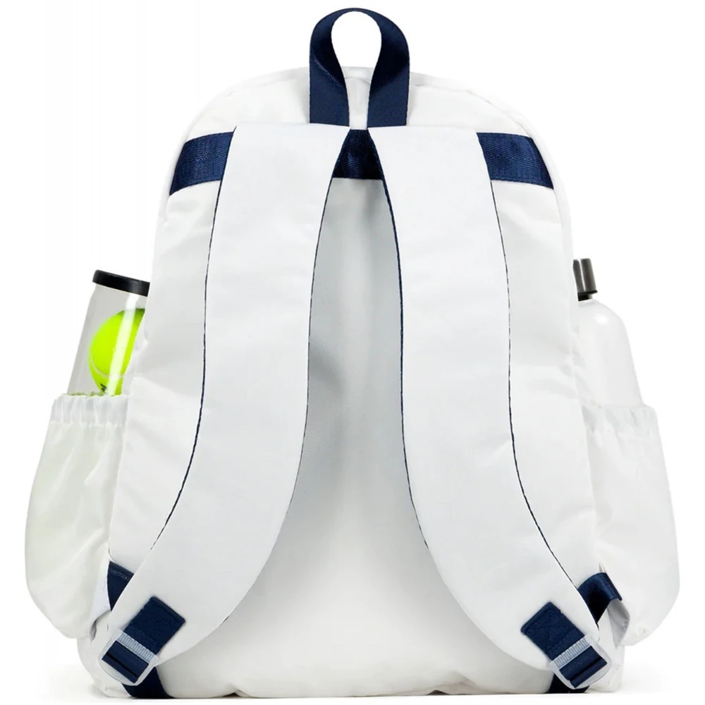 Ame & Lulu Game On Tennis Backpack (White/Navy/Green) 5 Ame & Lulu Game On Tennis Backpack (White/Navy/Green) - Image 3
