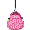 Ame & Lulu Junior Love Tennis Backpack (Bubblegum Shibori) 2 Ame & Lulu Junior Love Tennis Backpack (Bubblegum Shibori) -Racquets Shop JLTBP261 ameandlulu jr love tennis backpack bubblegum shibori front 1000 1000
