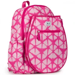 Ame & Lulu Junior Love Tennis Backpack (Bubblegum Shibori) 7 Ame & Lulu Junior Love Tennis Backpack (Bubblegum Shibori) -Racquets Shop JLTBP261 ameandlulu jr love tennis backpack bubblegum shibori side 1000 1000