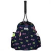 Ame & Lulu Junior Love Tennis Backpack (XO Tennis) -Racquets Shop JLTBP262 ameandlulu jr love tennis backpack XO navy front1 1000 1000
