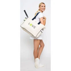 Ame & Lulu Love All Tennis Court Bag (Green Love) 7 Ame & Lulu Love All Tennis Court Bag (Green Love) -Racquets Shop LACB117 Ame Lulu Love All Tennis Court Bag Green Love c 1000 1000