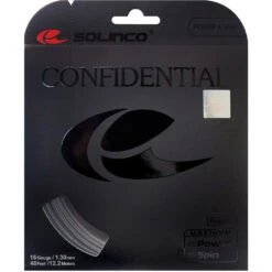 Solinco Confidential 18g Silver Tennis String (Set)