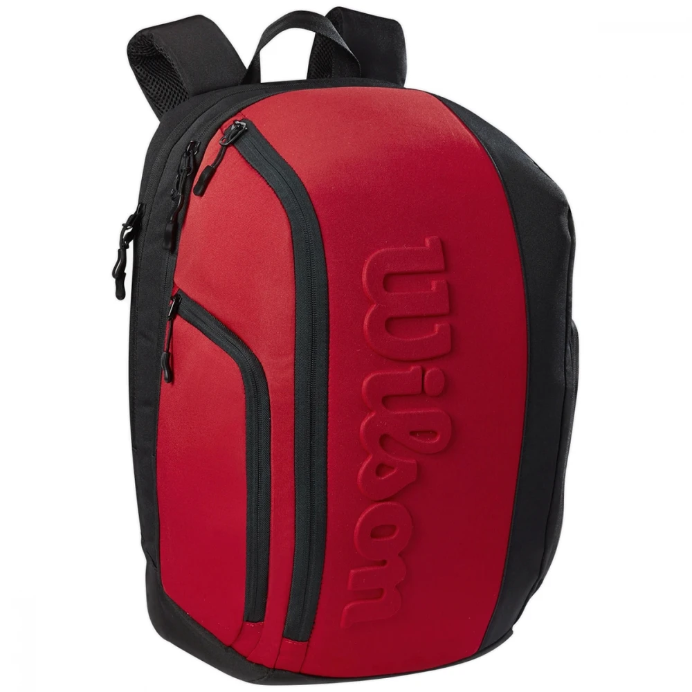 Wilson Clash V2 Super Tour Tennis Backpack (Black/Red) - Image 2
