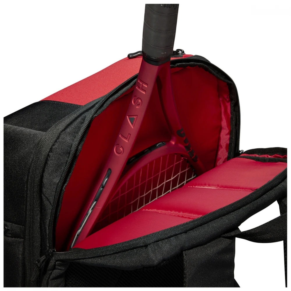 Wilson Clash V2 Super Tour Tennis Backpack (Black/Red) - Image 3