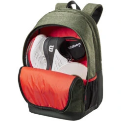 Wilson Team Tennis Backpack (Heather Green) -Racquets Shop WR8023001001 Wilson Team Tennis Backpack Heather Green b 1000 1000