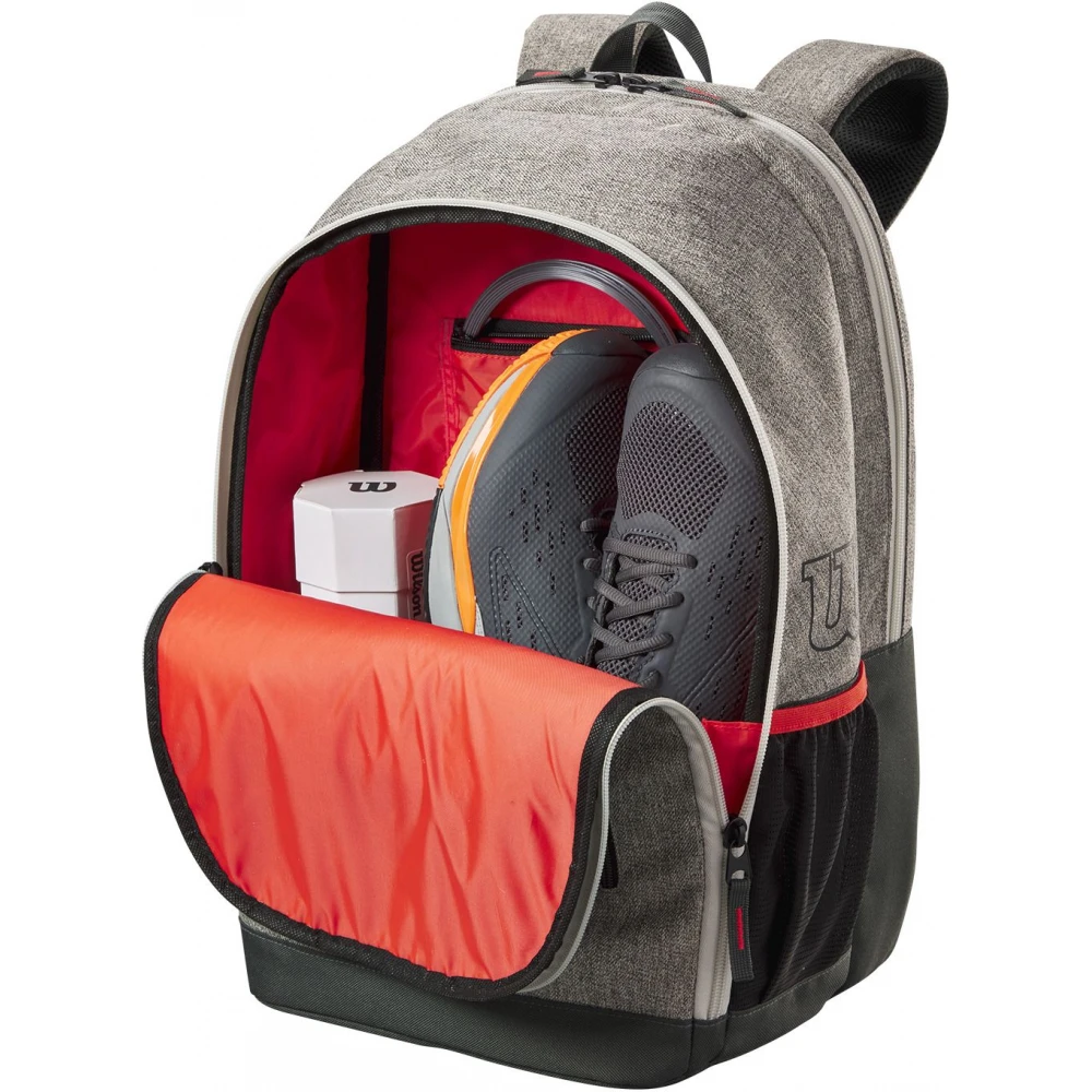 Wilson Team Tennis Backpack (Heather Grey) 4 Wilson Team Tennis Backpack (Heather Grey) - Image 2
