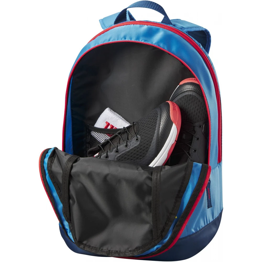 Wilson Junior Tennis Backpack (Blue/Orange) 4 Wilson Junior Tennis Backpack (Blue/Orange) - Image 2