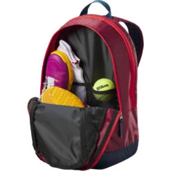 Wilson Junior Tennis Backpack (Red/Infrared) 6 Wilson Junior Tennis Backpack (Red/Infrared) -Racquets Shop WR8023803001 Wilson Junior Tennis Backpack RedInfrared b 1000 1000