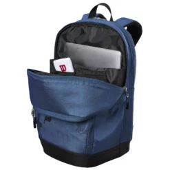 Wilson Ultra V4 Tour Tennis Backpack (Blue) -Racquets Shop WR8024201001 wilson ultra v4 tour tennis backpack open 1000 1000