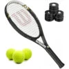 Wilson Hyper Hammer 5.3 Tennis Racquet Bundled W 3 Overgrips And 3 Tennis Balls -Racquets Shop WilsonHyperHammerGripBndl 1000 1000