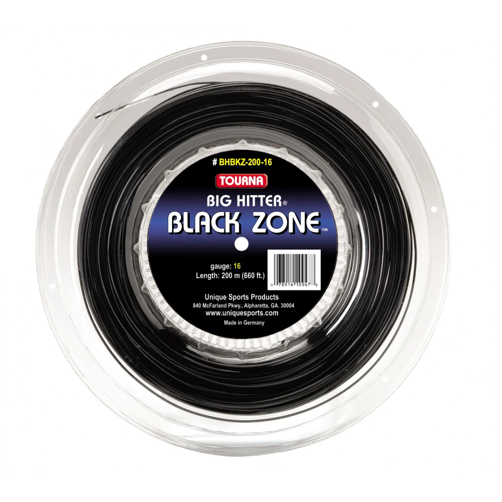 Tourna Big Hitter Black Zone 18g Tennis String (Reel) 3 Tourna Big Hitter Black Zone 18g Tennis String (Reel)