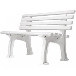 Gamma Courtside Tennis 4-FootPolybench (White Or Green)