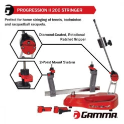 GAMMA Progression II 200 Tennis Stringing Machine -Racquets Shop gamma progression ii 200 tennis stringing machine MG20011 image2 1000 1000