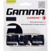 Gamma Supreme Overgrip (3-Pack, Assorted Colors) 1 Gamma Supreme Overgrip (3-Pack, Assorted Colors) -Racquets Shop gamma supreme tennis racquet overgrip 3 pack black 1000 1000