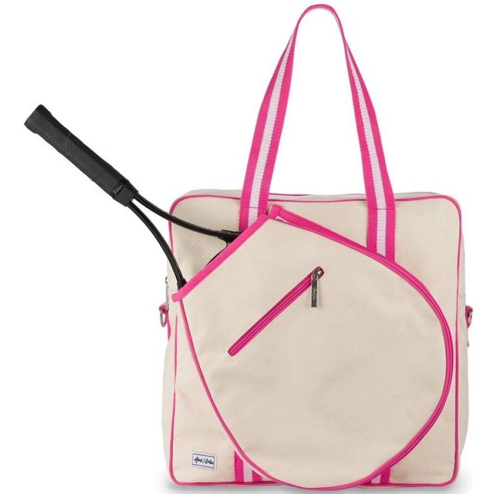 Ame & Lulu Hamptons Tennis Tour Bag (Pomegranate) 3 Ame & Lulu Hamptons Tennis Tour Bag (Pomegranate)
