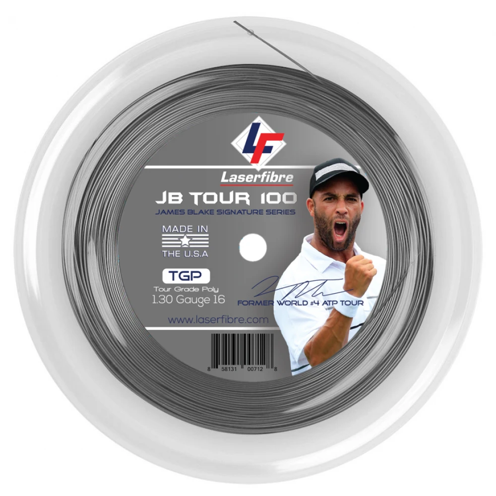 Laserfibre JB Tour 100 17g Silver Tennis String (Reel) 3 Laserfibre JB Tour 100 17g Silver Tennis String (Reel)