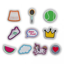 Ame & Lulu Little Love Patches Tennis Backpack (Navy/Pink) 7 Ame & Lulu Little Love Patches Tennis Backpack (Navy/Pink) -Racquets Shop lptbp176 ame lulu little love patches tennis backpack navy pink 1 1000 1000