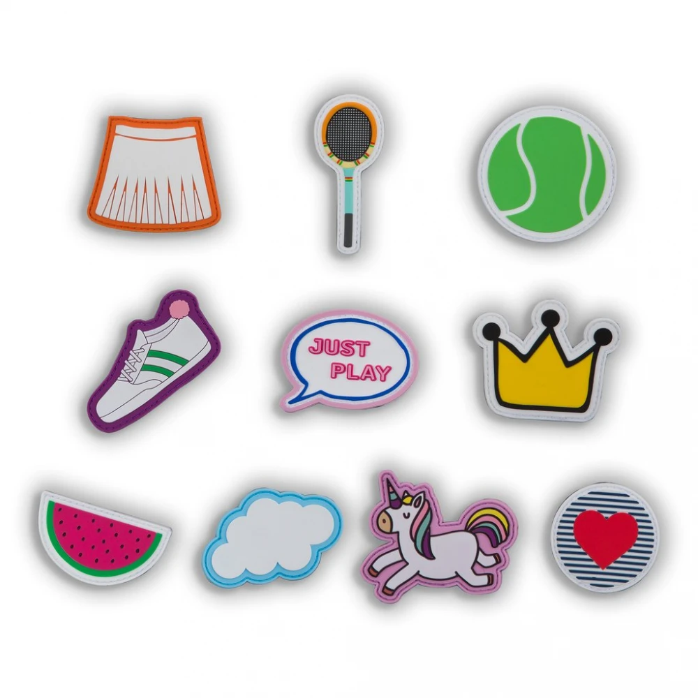 Ame & Lulu Little Love Patches Tennis Backpack (Navy/Pink) 5 Ame & Lulu Little Love Patches Tennis Backpack (Navy/Pink) - Image 3