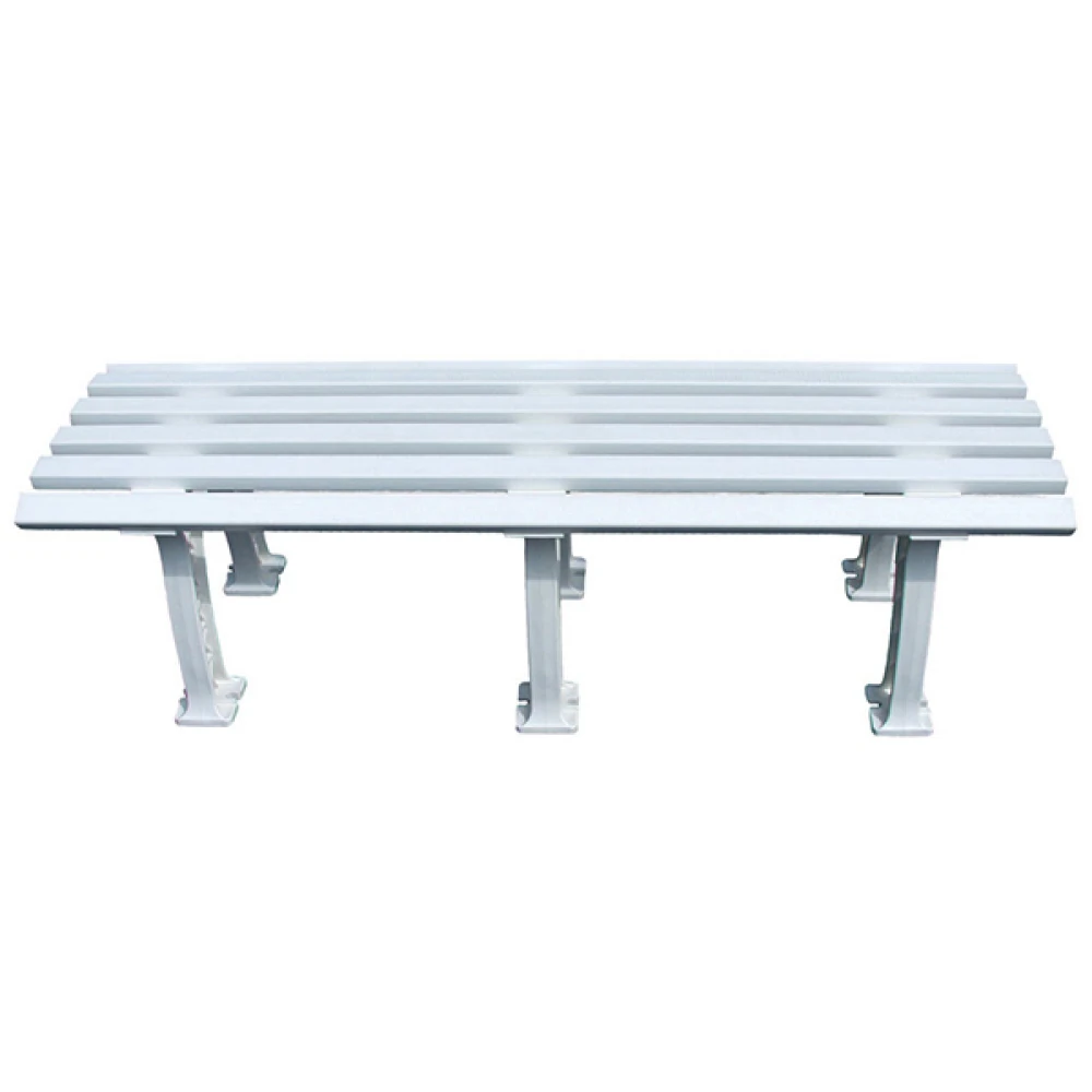 Putterman Midcourt 6 1/2 Foot Bench (White) 3 Putterman Midcourt 6 1/2 Foot Bench (White)