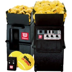 Wilson Portable Tennis Ball Machine With Remote & 2-Line Feature