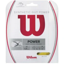 Wilson Synthetic Gut Power 17g Gold Tennis String (Set)