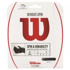 Wilson Revolve Spin 16g Tennis String Black (Set)
