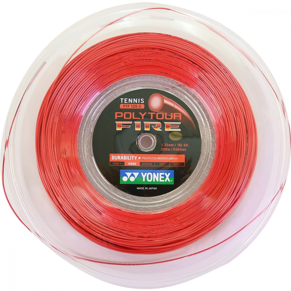 Yonex POLYTOUR Fire 120 17g Tennis String (Reel) 3 Yonex POLYTOUR Fire 120 17g Tennis String (Reel)